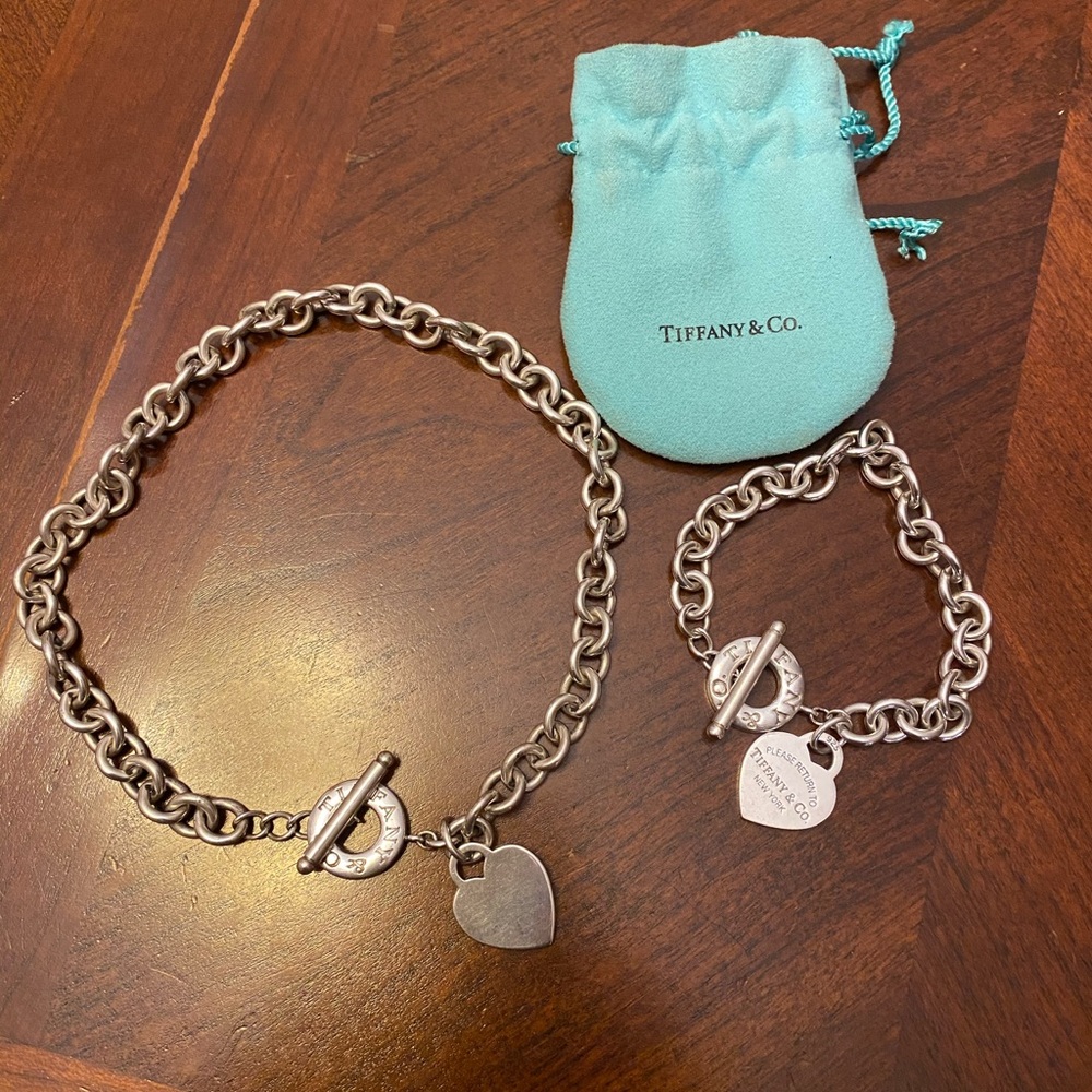 Tiffany & Co. 16" Toggle Necklace and 9" Bracelet